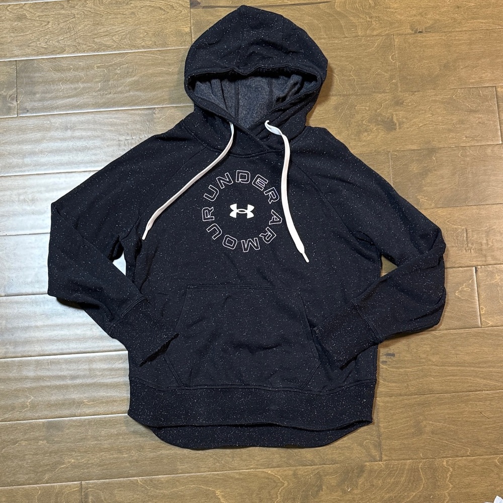 Under Armour Navy Hoodie with White Accents